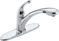 DELTA 470-DST SIGNATURE 1 HANDLE PULLOUT KITCHEN FAUCET CHROME