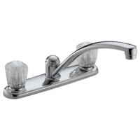 DELTA 2102LF CLASSIC TWO HANDLE KITCHEN FAUCET CHROME