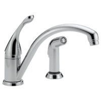 DELTA 441-DST COLLINS SINGLE HANDLE KITCHEN FAUCET WITH SPRAY CHROME