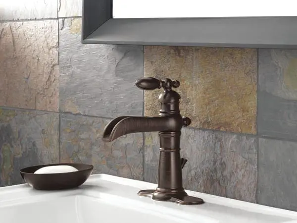 DELTA 554LF-RB VICTORIAN SINGLE HANDLE CHANNEL LAV FAUCET VENETIAN BRZ - Image 5
