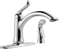 DELTA 4453-DST LINDEN 1 HANDLE KITCHEN FAUCET W/ SPRAY CHROME