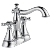 DELTA 2597LF-MPU-LHP CASSIDY CENTERSET LAV FCT - LESS HANDLES CHROME