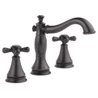 DELTA 3597LF-RBMPU-LHP CASSIDY TWO HDL WIDESPREAD LAV FCT VENETIAN BRZ