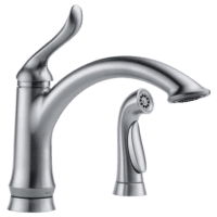 DELTA 4453-AR-DST LINDEN 1 HANDLE KIT FAUCET W/ SPRAY ARCTIC STAINLESS