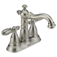 DELTA 2555-SSMPU-DST VICTORIAN 2 HANDLE CENTERSET LAV FAUCET STAINLESS