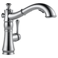 DELTA 4197-AR-DST CASSIDY 1 HANDLE PULLOUT KIT FAUCET ARCTIC STAINLESS