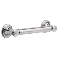 DELTA 41612 12" TRADITIONAL DECORATIVE ADA GRAB BAR CHROME