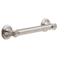 DELTA 41612-SS 12" TRADITIONAL DECORATIVE ADA GRAB BAR STAINLESS