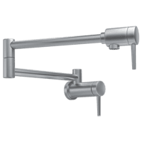 DELTA 1165LF-AR CONTEMPORARY WALL MOUNT POT FILLER ARCTIC STAINLESS