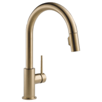 DELTA 9159-CZ-DST TRINSIC 1-HANDLE PULL DOWN KIT FAUCET CHAMPAGNE BRZ
