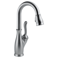 DELTA 9678-AR-DST LELAND 1-HANDLE PULL DOWN BAR/PREP FCT ARCTIC STAINLESS