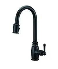 DANZE D455557BS OPULENCE 1-HANDLE PULL DOWN KITCHEN FAUCET SATIN BLACK
