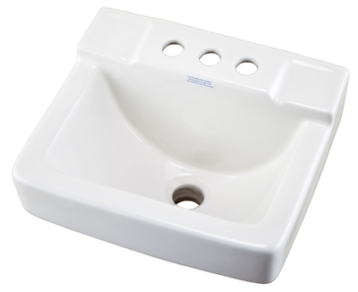 Gerber 12 354 14 X12 West Point Wall Hung Space Saver Lavatory White Park Supply Company - Wall Hung Lavatory Ada Height