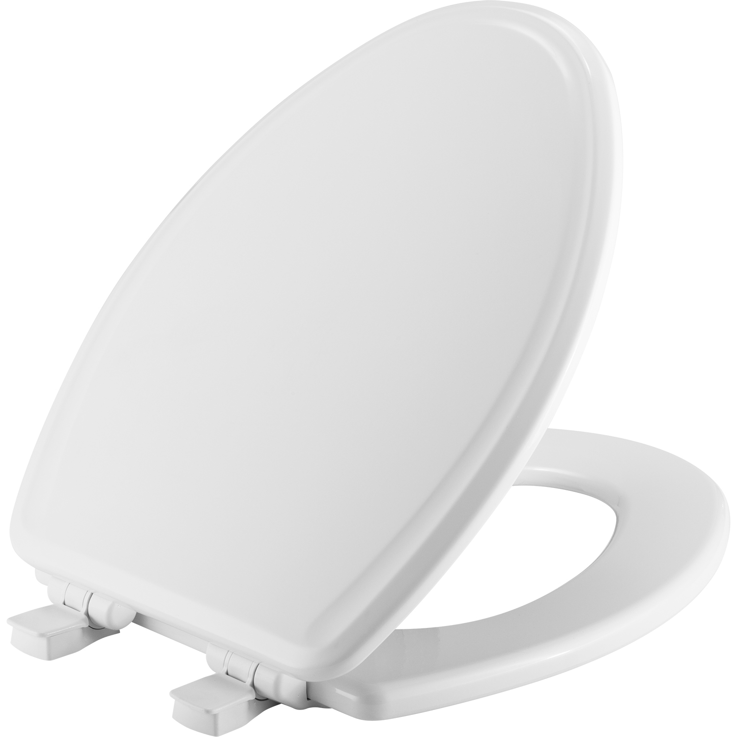 BEMIS Slow Close Elongated Closed Front Toilet Seat in White 