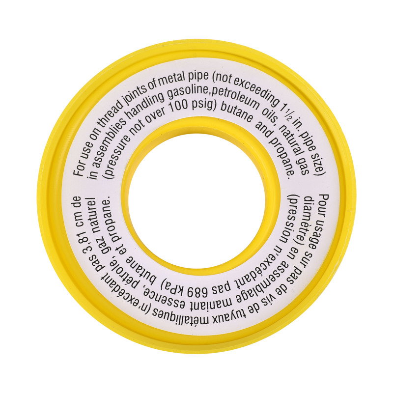 PTFE Yellow Gas Line Thread Sealant Tape 260 Length 1/2 Width 5 Pack for Propane,Natural Gas and More by Vanguard Sealants 